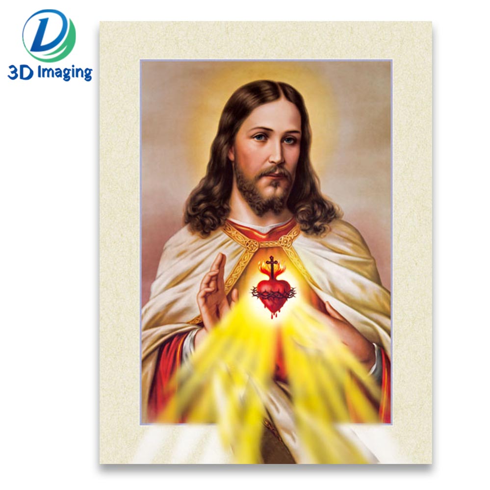 Religion 3d lenticular picture,5D effect religious lenticular picture of jesus