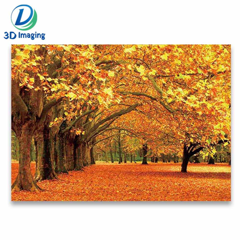 50x70 beautiful scenery Home Decoration 3D 5D Lenticular Pictures large size 3d poster