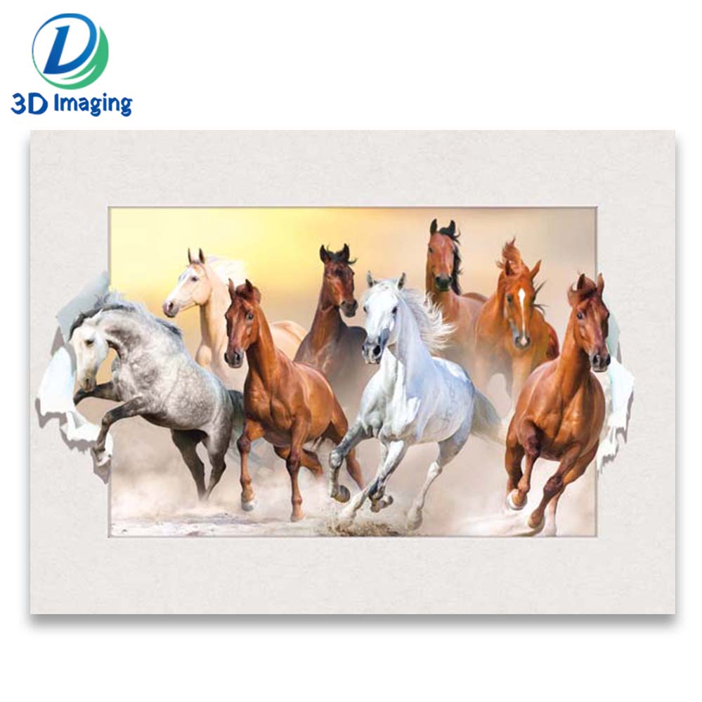 Lenticular Horse Pictures 5d Lenticular Picture 3D Lenticular Wall Paintings